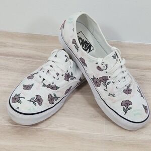 Vans Authentic Thank You‎ White & Floral Men 7.5 Women 9